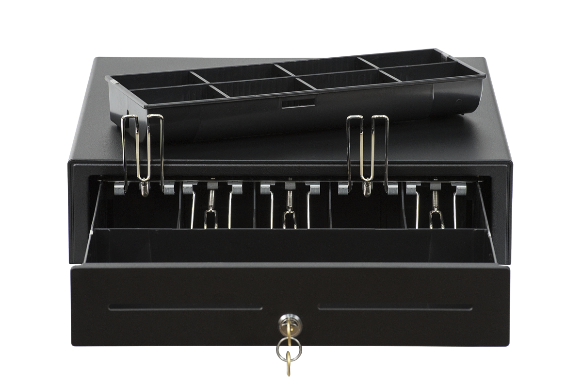 Денежный ящик АТОЛ EC-350-B черный, 350*405*90, 24V, для Штрих-ФР в Нижнем Тагиле